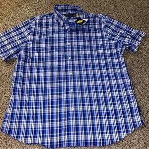NWT Men's Polo Ralph Lauren Short Sleeve Button Up  Plaid Shirt XL $138